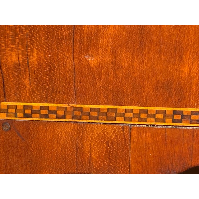Wood 18th Century Antique Massachusetts Mahogany Bow Front Chest of Drawers For Sale - Image 7 of 13