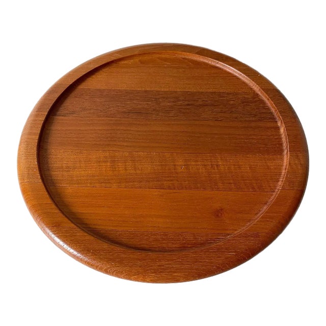 Mid Century Digsmed Danish Teak Lazy Susan For Sale