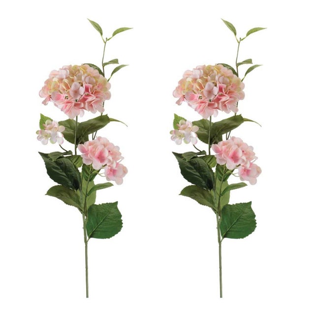 Rustic Hydrangea Floral Spray (Set of 2) For Sale - Image 3 of 3
