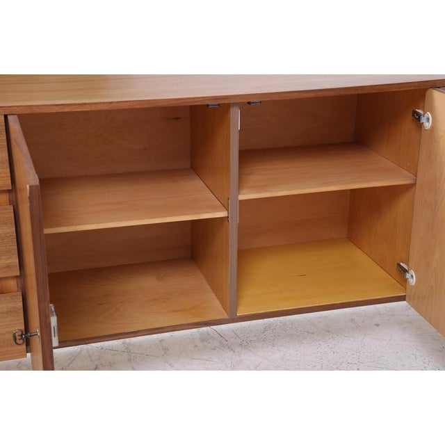 Vintage Walnut Sideboard with Drawers and Compartments, 1960s For Sale - Image 9 of 11