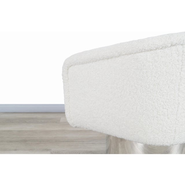 Mid-Century Chrome Swivel Lounge Chair by Leon Rosen for Pace Collection, 1970s For Sale - Image 10 of 11