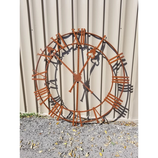 2000 - 2009 Napa Iron Clock Face For Sale - Image 5 of 9