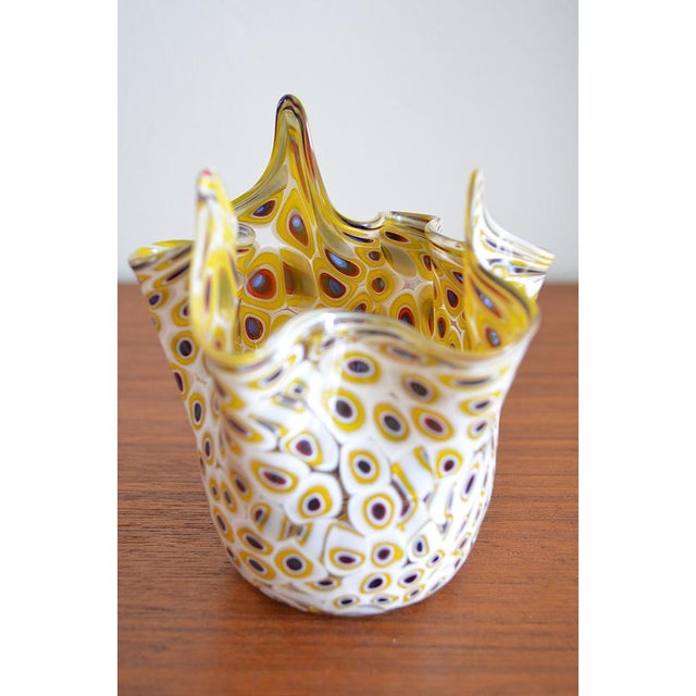 Murano Glass Handkerchief Vase by Venini, 1960s For Sale - Image 9 of 16