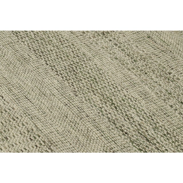 Contemporary Rug & Kilim’s Contemporary Textural Rug in Tones of Green - 5x8 For Sale - Image 3 of 7