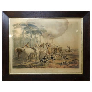 Fox Hunting "The Death" Lithograph by Artist J. F. Herring For Sale
