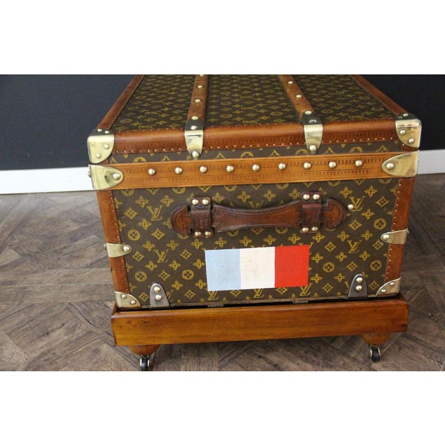 Vintage Cabin Trunk in Monogram Canvas from Louis Vuitton, 1920 For Sale - Image 6 of 18