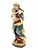This impressive Madonna and Child is a hand-carved wooden sculpture of timeless beauty and spiritual aura, its robe...