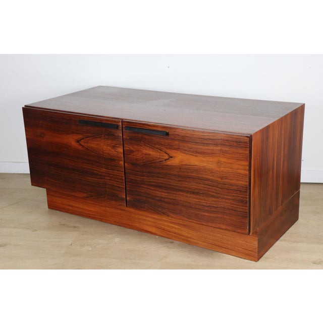 Brown Scandinavian Low Sideboard in Rosewood from Ib Kofod Larsen, Denmark, 1960s For Sale - Image 8 of 16
