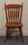Tell City Solid Hard Rock Maple Colonial Early American Cattail Back Dining Side Chair 8034 - Andover Finish For Sale - Image 4 of 11