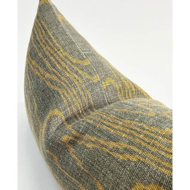 Gray Vintage Custom Kelly Wearstler Faux Bois Groundwork's Lumbar Pillow For Sale - Image 8 of 10