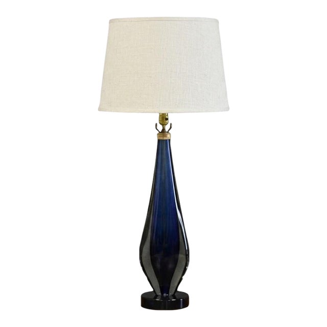 1960s Vetri Murano Glass Table Lamp For Sale