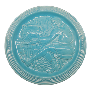 1939 Homer Laughlin New York Worlds Fair Art Deco American Potter Capital Labor Sculpted Plate