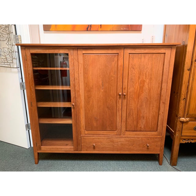 Traditional Solid Cherry Media Cabinet Chairish