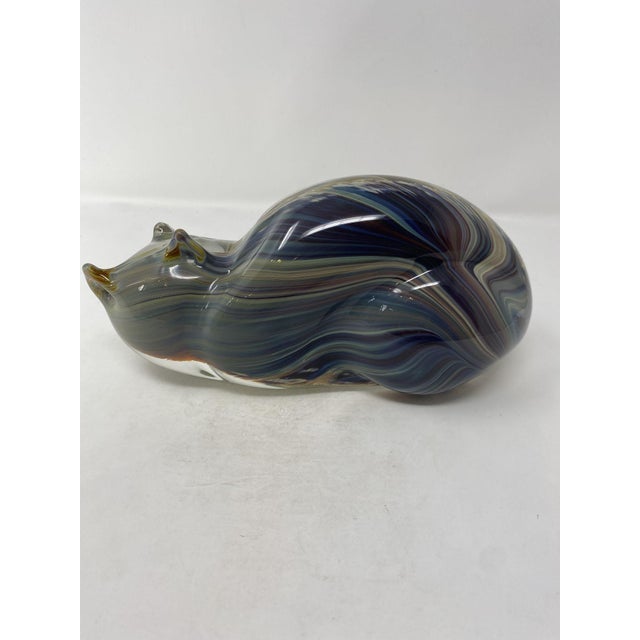 2020s Murano Glass Cat For Sale - Image 5 of 6