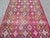 Mid-Century Modern Mid 20th Century 60s Vintage Handmade Turkish Pink Kilim Jejim Boho Area Rug For Sale - Image 3 of 11