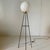 Vintage Floor Lamp in Opaline and Iron in the style of Stilnovo, Italy, 1950s For Sale - Image 9 of 12