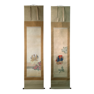 Japanese Noh Play Shakkyo Lion Dance Scrolls