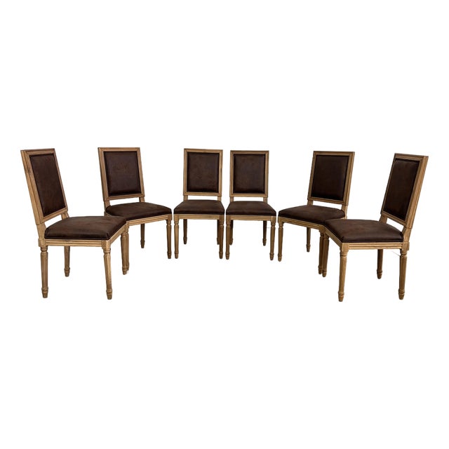 Vintage French Louis XVI Dining Chairs – Set of 6 For Sale