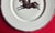 Large French Paris Porcelain Art Deco Charger Plate With Equestrian Silhouette of Horse & Rider Manner of Gio Ponti Signed Primavera For Sale In New York - Image 6 of 6