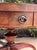 Vintage Regency Style Mahogany Red Leather Top Drum Table Carved Base For Sale - Image 4 of 9