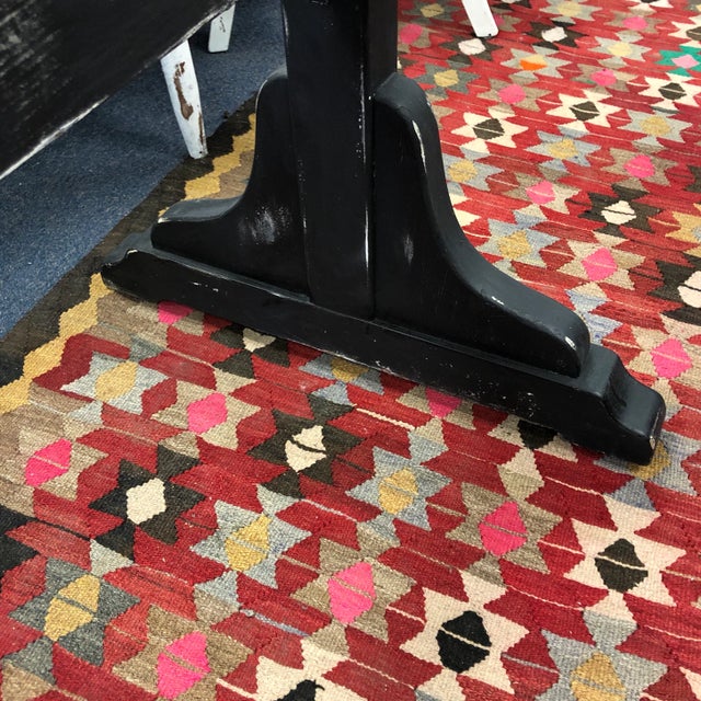 Black Vintage Black Wooden Schoolhouse Coat Rack For Sale - Image 8 of 10