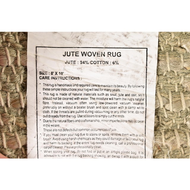Dash & Albert Rug Company Organic Modern Jute Hand-Woven Rug For Sale - Image 9 of 10