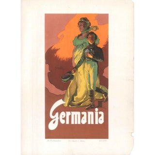 Germania- Original Lithograph by A. Hohenstein - Early 1900 Early 1900 For Sale