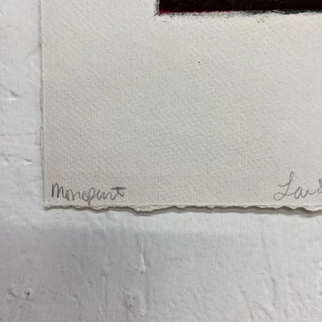 Orange June 1998 Art by Gina Kail Monoprint Scenic Abstract Landscape 6 For Sale - Image 8 of 9