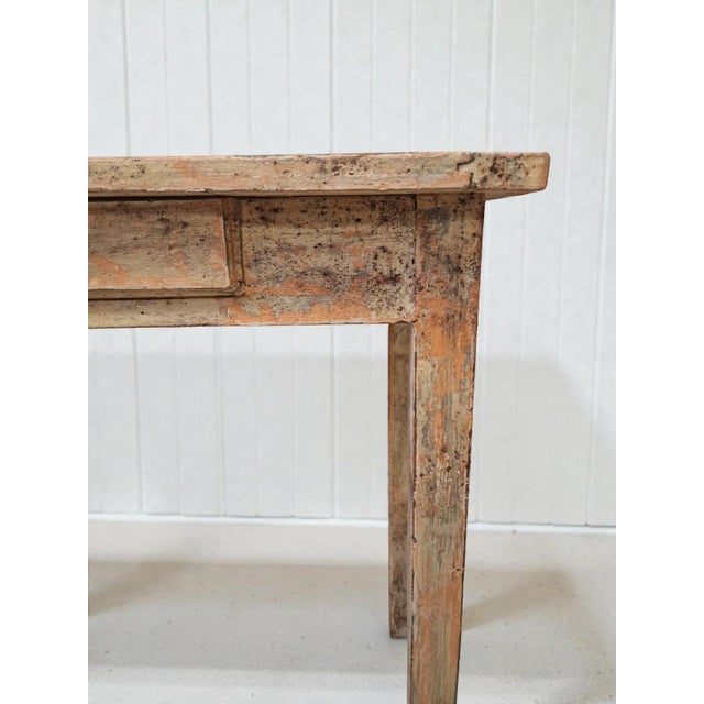 Small Patinated Console Table, 1940s For Sale - Image 4 of 9