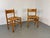 Wood Vintage Oak and Rush Chairs by J Van Heuvel for Advorm, 1950s, Set of 2 For Sale - Image 7 of 11