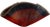 Red Red & Black Abstract Art Glass Centerpiece Bowl For Sale - Image 8 of 12