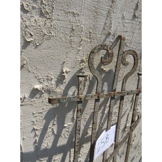 1900 - 1909 Antique Victorian Iron Gate For Sale - Image 5 of 5