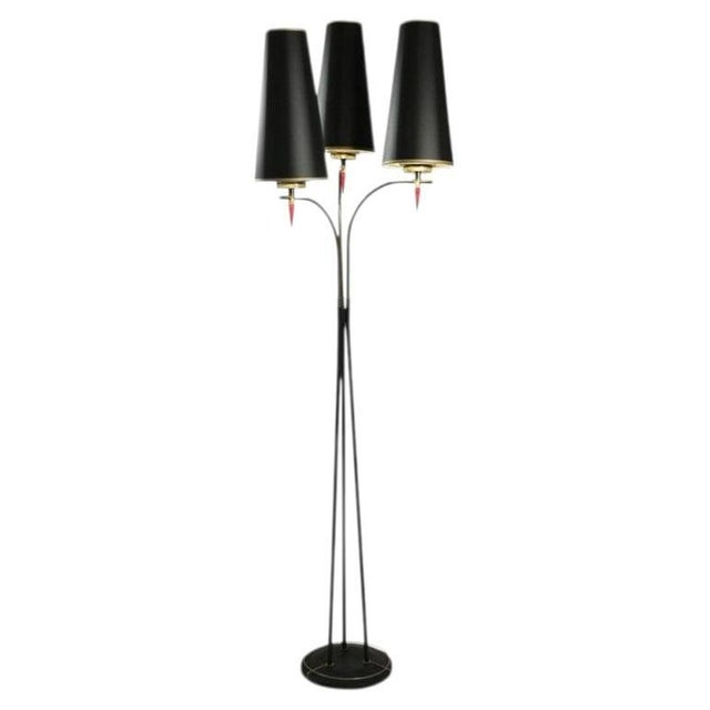 Standing Floor Lamp in Metal and Brass, 1960s For Sale - Image 9 of 9