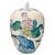 Chinoiserie Vintage Chinese Hand-Painted Polychrome Porcelain Temple Jar With Pink Lotus & Butterflies For Sale - Image 3 of 6