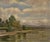 Painter born in Geneva in 1891. Died in Geneva in 1961. This work, "Landscape with River", is a captivating painting that...