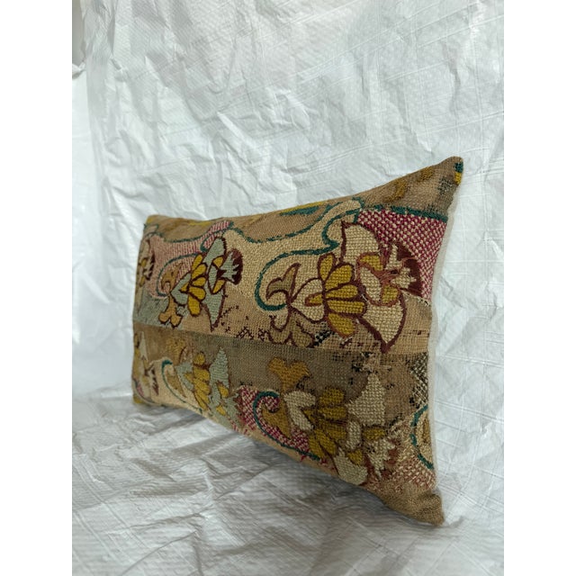 Baroque 17th Century Florentine Wool and Silk Tapestry Pillow For Sale - Image 3 of 7