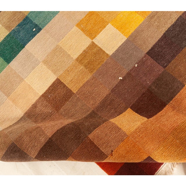 Early 21st Century Modern Multi Color Pile Rug by Doris Leslie Blau For Sale - Image 5 of 8