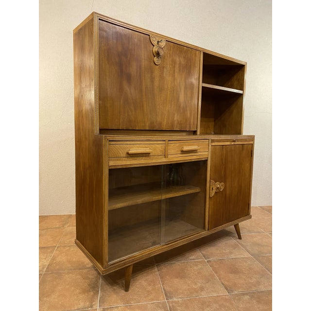 Wood Vintage Nordic Style Sideboard in Beech Wood and Ash For Sale - Image 7 of 9