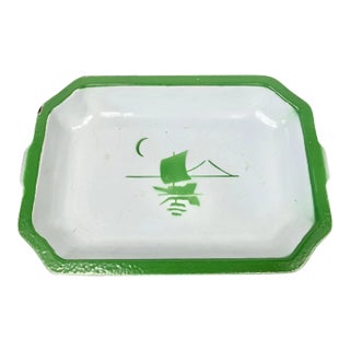 Vintage Klafrestrom Enameled Iron Baking Dish For Sale