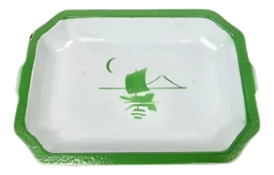 Vintage Klafrestrom Enameled Iron Baking Dish
