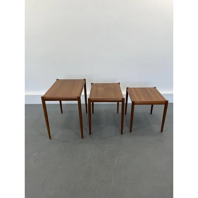 Nesting Tables in Teak, Denmark, 1960s, Set of 3 For Sale - Image 9 of 12