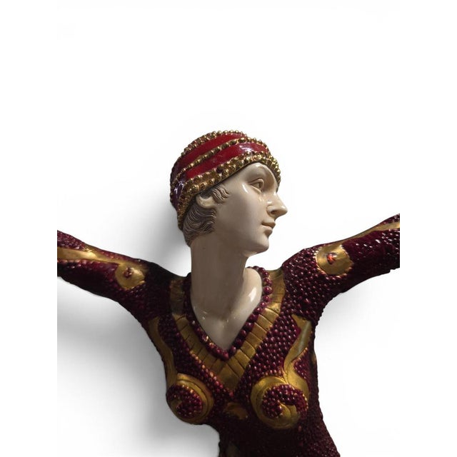 D. H. Chiparus, Art Deco Sculpture of a Gymnast, Bronze on Onyx Base, 1930s For Sale - Image 4 of 12