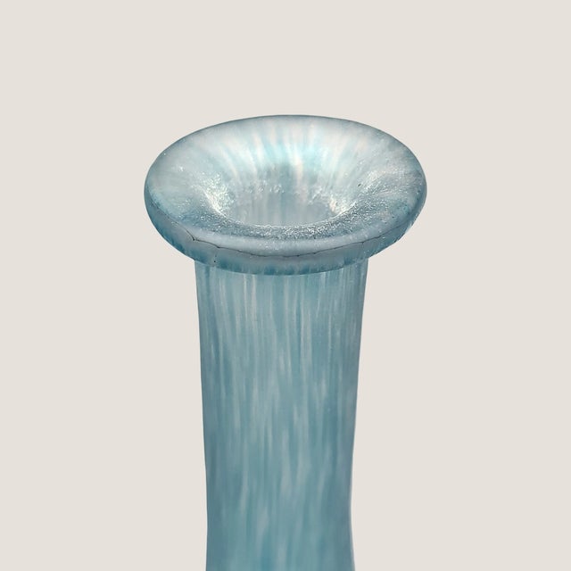 Blue Glass Galaxy Vase by Bertil Vallien for Kosta Boda, Sweden, 1980s For Sale - Image 10 of 16