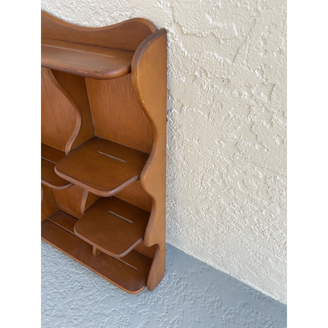 Mid-Century Modern Vintage Knick- Knack Shelf Unit For Sale - Image 3 of 5