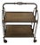Circa 1960s French Brutalist Design Folding Bar Cart or Serving Trolley For Sale