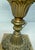 Metal Antique Ornate 1800's Electrified Heavy Brass Marble Stone Astral Oil Table Lamp For Sale - Image 7 of 11