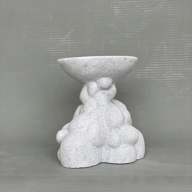 Hand Carved Marble Vessel by Tom Von Kaenel For Sale - Image 9 of 10