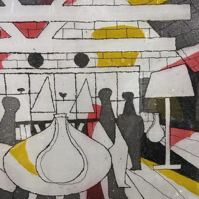 Julian Trevelyan, Surrealist Interior, 1973, Etching, Framed For Sale - Image 3 of 9