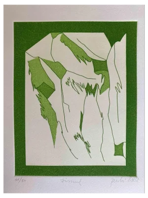 Achille Perilli, Motetti, Etching, 2002