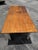 Mid 20th Century Vintage Farmhouse Dining Table With Turned Legs and Solid Pine Top For Sale - Image 5 of 7